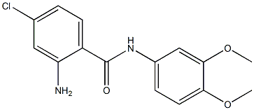 2-amino-4-chloro-N-(3,4-dimethoxyphenyl)benzamide Structure