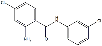 2-amino-4-chloro-N-(3-chlorophenyl)benzamide 구조식 이미지