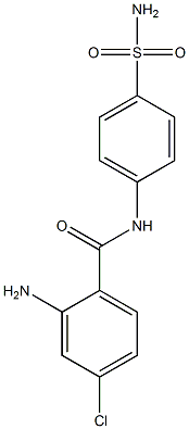 2-amino-4-chloro-N-(4-sulfamoylphenyl)benzamide 구조식 이미지