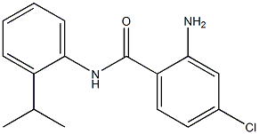 2-amino-4-chloro-N-[2-(propan-2-yl)phenyl]benzamide Structure