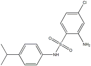 2-amino-4-chloro-N-[4-(propan-2-yl)phenyl]benzene-1-sulfonamide Structure