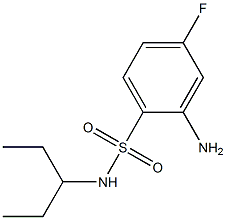 2-amino-4-fluoro-N-(pentan-3-yl)benzene-1-sulfonamide 구조식 이미지