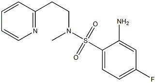 2-amino-4-fluoro-N-methyl-N-[2-(pyridin-2-yl)ethyl]benzene-1-sulfonamide Structure