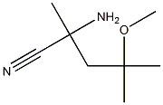 2-amino-4-methoxy-2,4-dimethylpentanenitrile 구조식 이미지