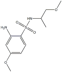 2-amino-4-methoxy-N-(1-methoxypropan-2-yl)benzene-1-sulfonamide Structure