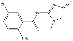 2-amino-5-chloro-N-(1-methyl-4-oxo-4,5-dihydro-1H-imidazol-2-yl)benzamide 구조식 이미지