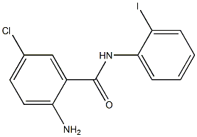 2-amino-5-chloro-N-(2-iodophenyl)benzamide 구조식 이미지