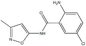 2-amino-5-chloro-N-(3-methyl-1,2-oxazol-5-yl)benzamide 구조식 이미지