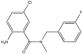 2-amino-5-chloro-N-[(3-fluorophenyl)methyl]-N-methylbenzamide Structure