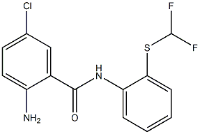 2-amino-5-chloro-N-{2-[(difluoromethyl)sulfanyl]phenyl}benzamide Structure