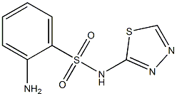 2-amino-N-(1,3,4-thiadiazol-2-yl)benzene-1-sulfonamide 구조식 이미지