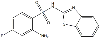 2-amino-N-(1,3-benzothiazol-2-yl)-4-fluorobenzene-1-sulfonamide 구조식 이미지