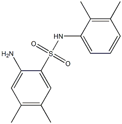 2-amino-N-(2,3-dimethylphenyl)-4,5-dimethylbenzene-1-sulfonamide 구조식 이미지