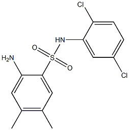 2-amino-N-(2,5-dichlorophenyl)-4,5-dimethylbenzene-1-sulfonamide Structure