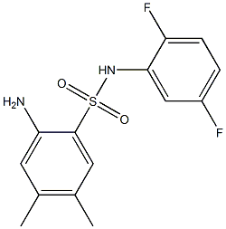 2-amino-N-(2,5-difluorophenyl)-4,5-dimethylbenzene-1-sulfonamide Structure