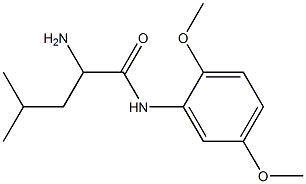 2-amino-N-(2,5-dimethoxyphenyl)-4-methylpentanamide Structure