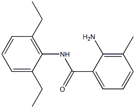 2-amino-N-(2,6-diethylphenyl)-3-methylbenzamide 구조식 이미지