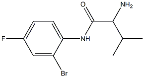 2-amino-N-(2-bromo-4-fluorophenyl)-3-methylbutanamide 구조식 이미지