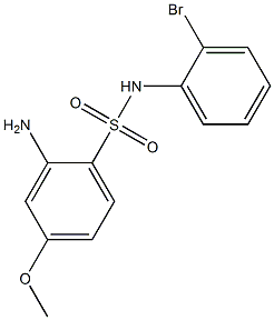2-amino-N-(2-bromophenyl)-4-methoxybenzene-1-sulfonamide Structure