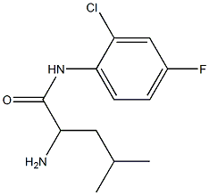 2-amino-N-(2-chloro-4-fluorophenyl)-4-methylpentanamide 구조식 이미지