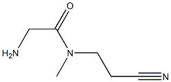 2-amino-N-(2-cyanoethyl)-N-methylacetamide Structure