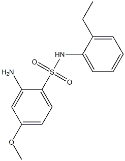 2-amino-N-(2-ethylphenyl)-4-methoxybenzene-1-sulfonamide 구조식 이미지