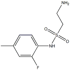 2-amino-N-(2-fluoro-4-methylphenyl)ethane-1-sulfonamide Structure