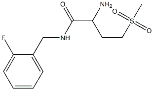 2-amino-N-(2-fluorobenzyl)-4-(methylsulfonyl)butanamide 구조식 이미지