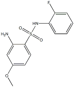 2-amino-N-(2-fluorophenyl)-4-methoxybenzene-1-sulfonamide Structure