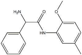 2-amino-N-(2-methoxy-5-methylphenyl)-2-phenylacetamide 구조식 이미지