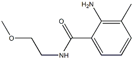 2-amino-N-(2-methoxyethyl)-3-methylbenzamide Structure
