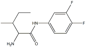 2-amino-N-(3,4-difluorophenyl)-3-methylpentanamide Structure