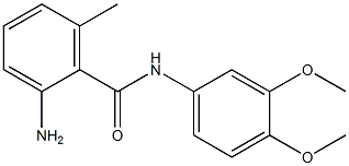 2-amino-N-(3,4-dimethoxyphenyl)-6-methylbenzamide 구조식 이미지