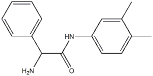 2-amino-N-(3,4-dimethylphenyl)-2-phenylacetamide 구조식 이미지