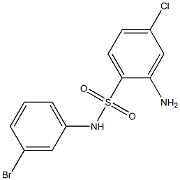 2-amino-N-(3-bromophenyl)-4-chlorobenzene-1-sulfonamide Structure