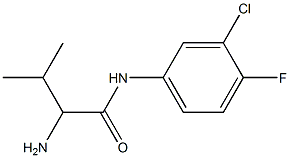2-amino-N-(3-chloro-4-fluorophenyl)-3-methylbutanamide Structure