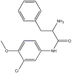 2-amino-N-(3-chloro-4-methoxyphenyl)-3-phenylpropanamide 구조식 이미지