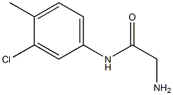 2-amino-N-(3-chloro-4-methylphenyl)acetamide Structure