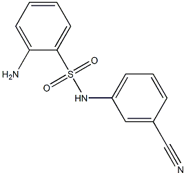 2-amino-N-(3-cyanophenyl)benzenesulfonamide Structure