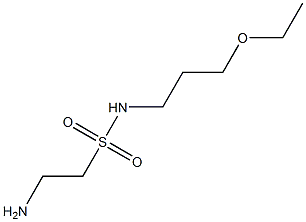2-amino-N-(3-ethoxypropyl)ethanesulfonamide Structure