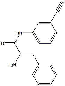 2-amino-N-(3-ethynylphenyl)-3-phenylpropanamide 구조식 이미지