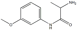 2-amino-N-(3-methoxyphenyl)propanamide Structure