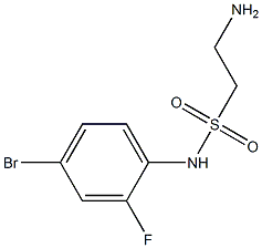 2-amino-N-(4-bromo-2-fluorophenyl)ethane-1-sulfonamide 구조식 이미지