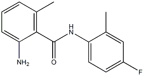 2-amino-N-(4-fluoro-2-methylphenyl)-6-methylbenzamide 구조식 이미지