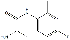 2-amino-N-(4-fluoro-2-methylphenyl)propanamide 구조식 이미지