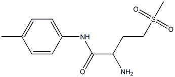 2-amino-N-(4-methylphenyl)-4-(methylsulfonyl)butanamide 구조식 이미지
