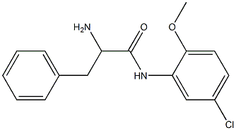 2-amino-N-(5-chloro-2-methoxyphenyl)-3-phenylpropanamide 구조식 이미지