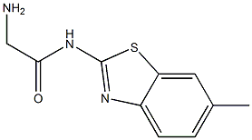 2-amino-N-(6-methyl-1,3-benzothiazol-2-yl)acetamide 구조식 이미지