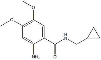 2-amino-N-(cyclopropylmethyl)-4,5-dimethoxybenzamide 구조식 이미지