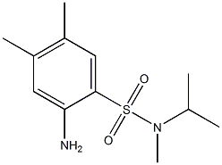 2-amino-N,4,5-trimethyl-N-(propan-2-yl)benzene-1-sulfonamide Structure